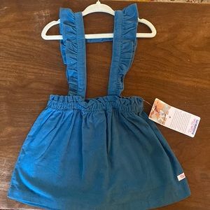 Ruffle Butts Teal Corduroy Dress